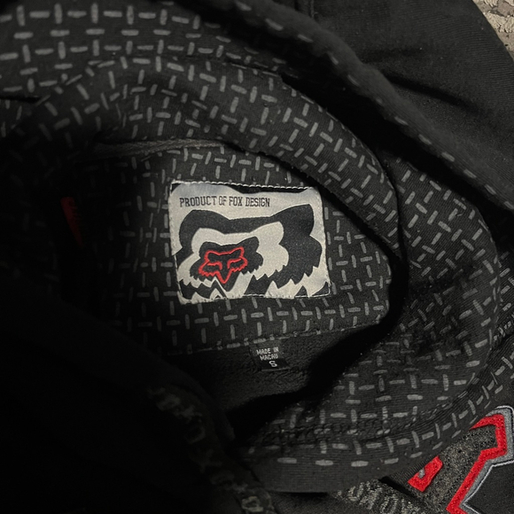 Vintage Men's Fox Racing Black & Red Hoodie S - Picture 5 of 5